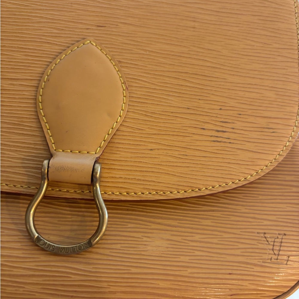 Louis Vuitton Epi Saint Cloud GM Tan Crossbody Shoulder Bag Authentic - Picture 12 of 14